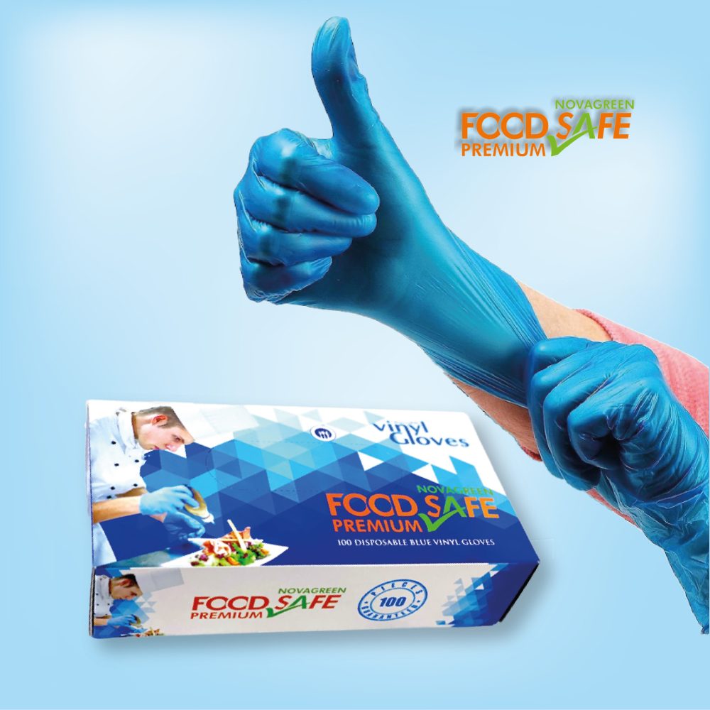 Vinyl Gloves Blue